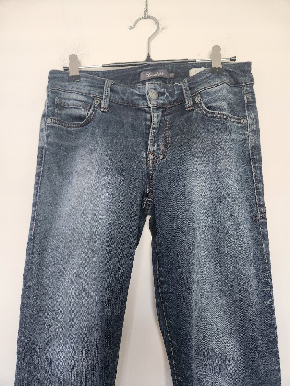 Level 99 Chloe Boot Cut Jeans Low Rise Back Of Hems Frayed Anthropologie 27 - Picture 3 of 15